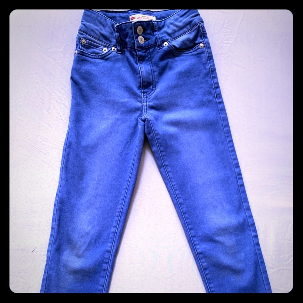 Levi high rise ankle super skinny jeans